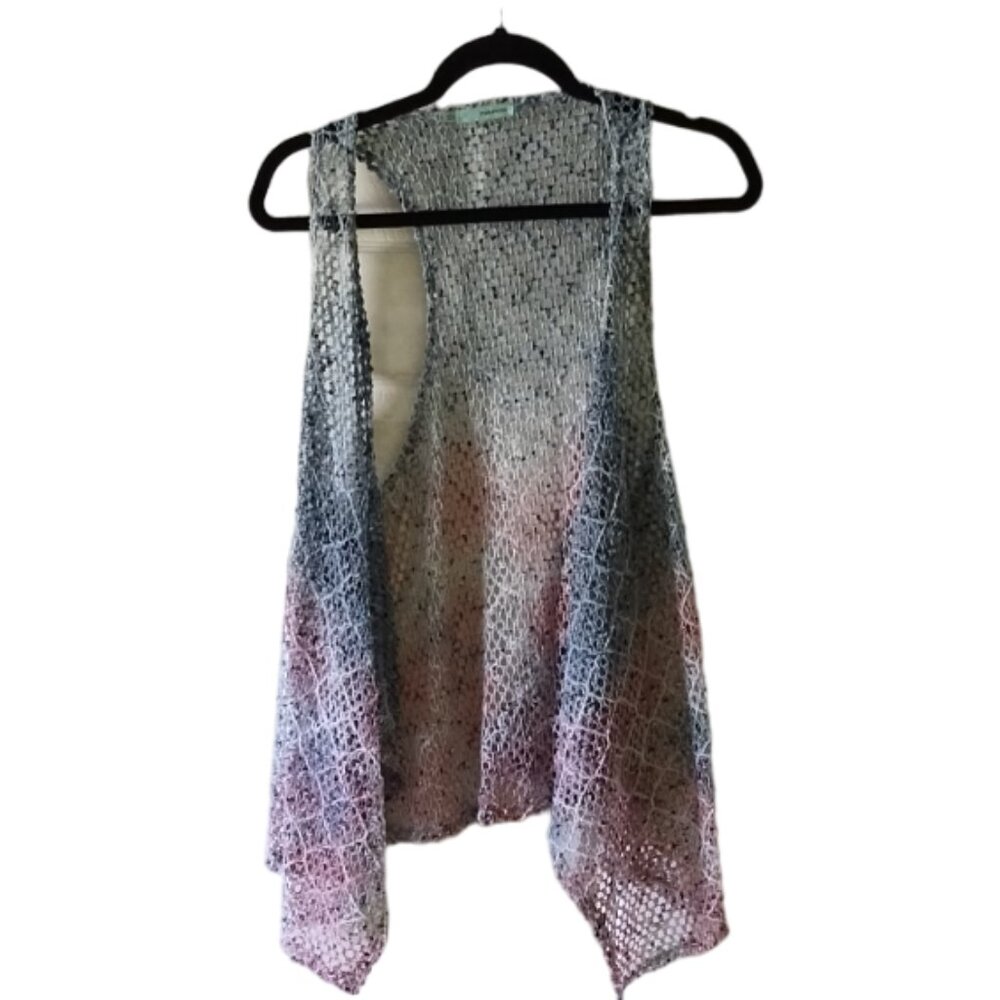 Women's Maurices Crochet Vest, Size Large